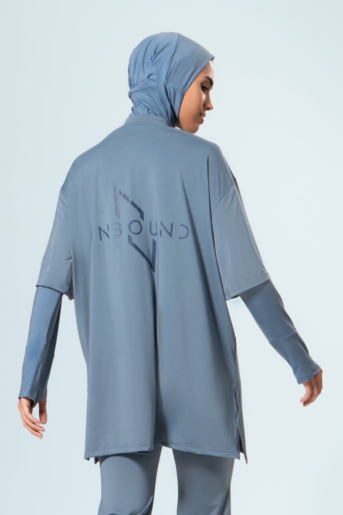 Essential Modest Workout Top — Stone