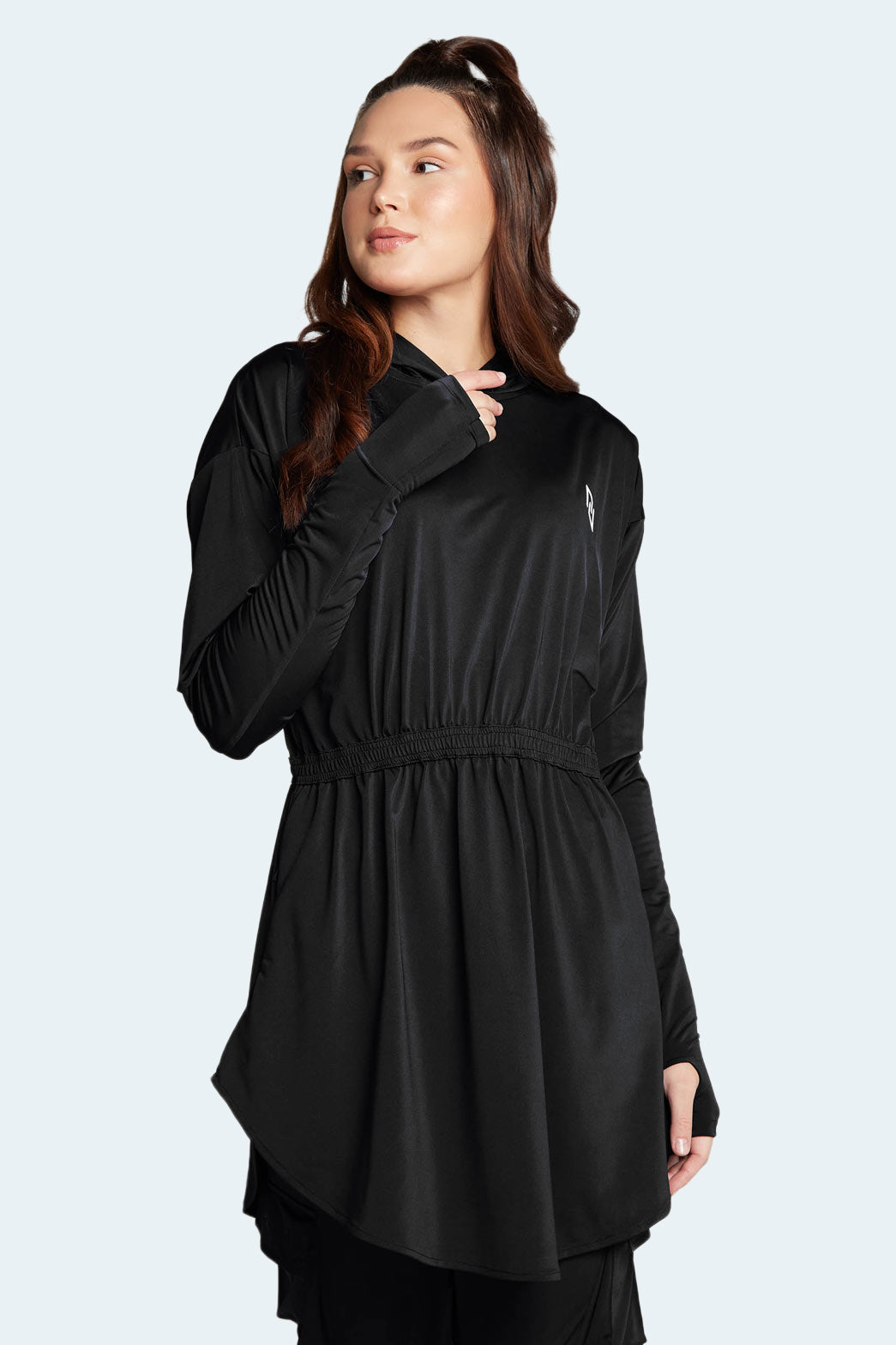Pro Active Modest Workout Top — Black