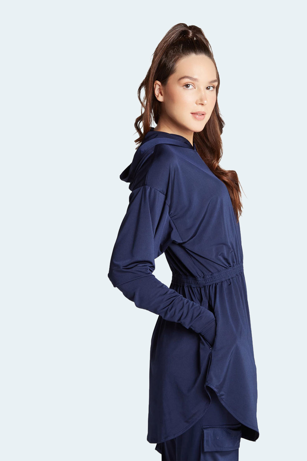 Pro Active Modest Workout Top — Blue